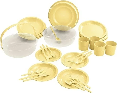 Set za kampiranje, plastični set CURVER 262889, rumen