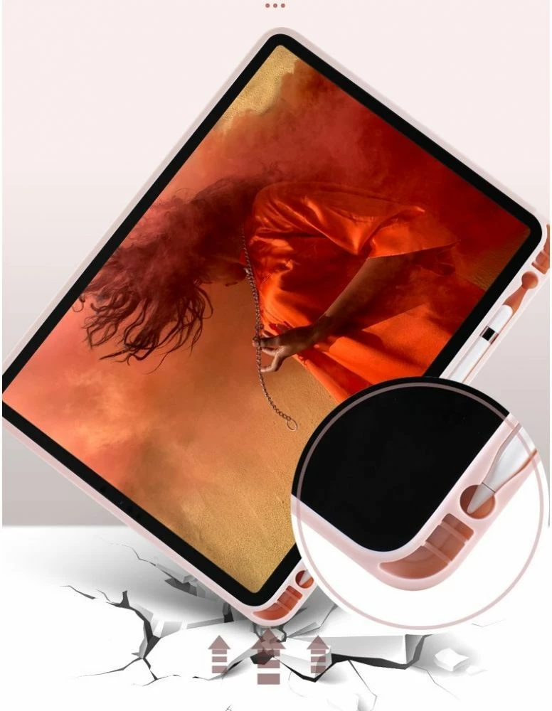 Ovitek za iPad 10,2", svetlo roza, Tech-Protect SC Pen (2019–2021)