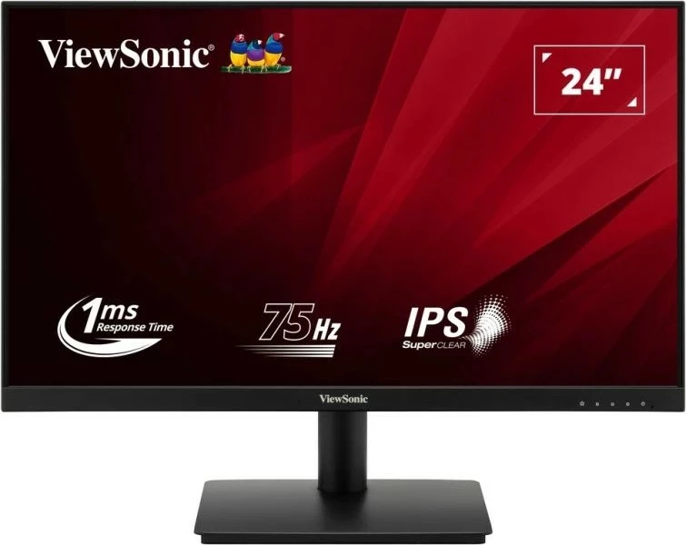 Monitor 23,8", Full HD, LED, 1 ms, črn Viewsonic VA240-H-2