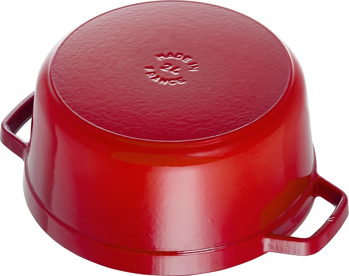 Litoželezni lonec Staub La Cocotte 28 cm, rdeč