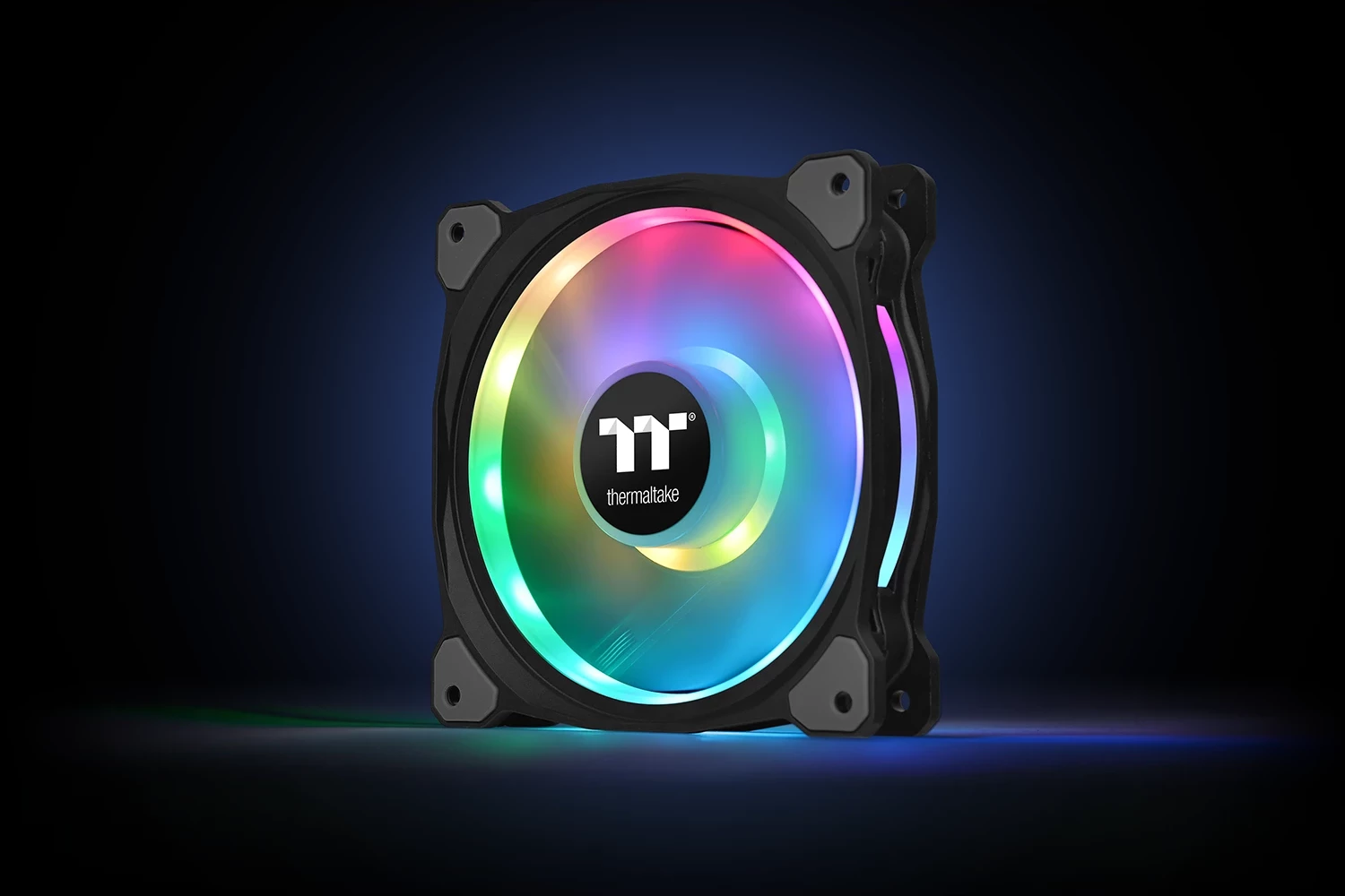 RGB ventilatorji Thermaltake Riing Duo 12, 3 kosa, 120 mm, črni