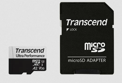 MicroSDXC kartica 64GB, Class 10, UHS-I, z adapterjem, Transcend 340S, črna