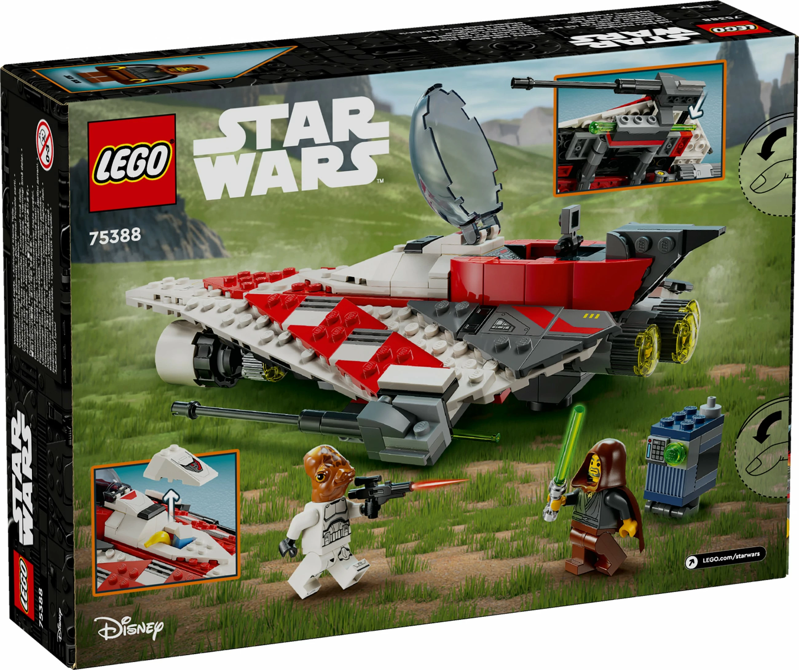 Set gradnje Jedi Bob's Starfighter, LEGO, 305 kosov, večbarven