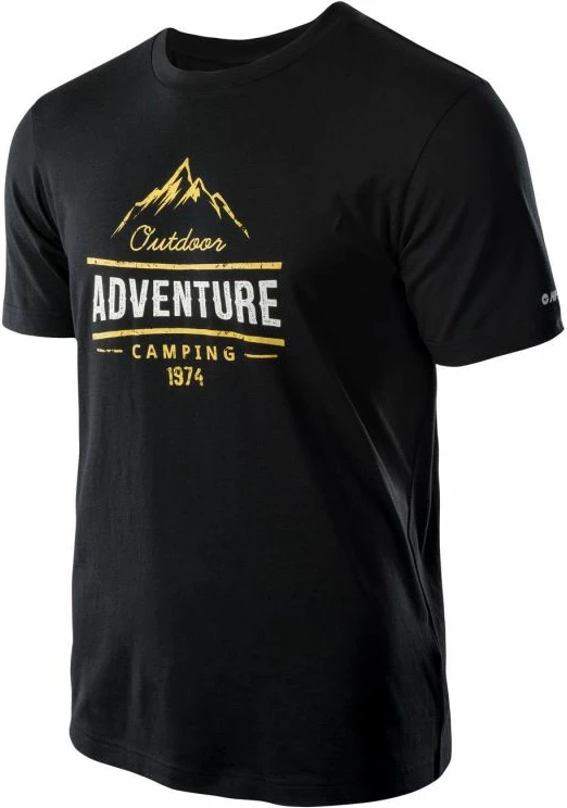 Majica za moške, črna, Hi-Tec