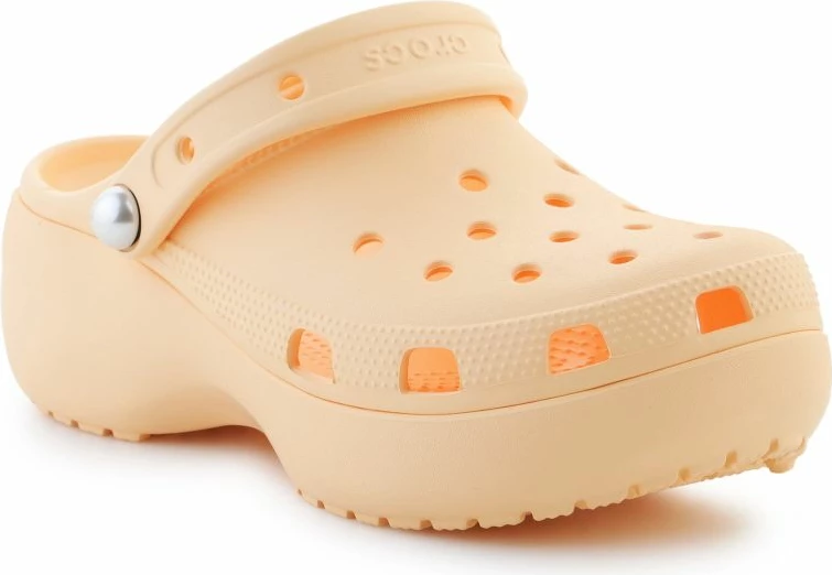 Platformne superge Crocs Classic Platform Pearl za ženske, oranžne