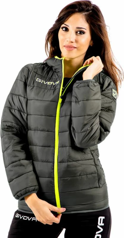 Prehodna jakna Givova za ženske, zelena z rjavo-sivo