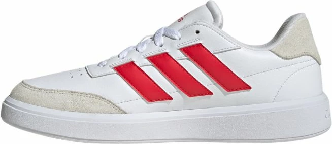 Tenis čevlji Courtblock, adidas, moški, beli z rdečimi detajli