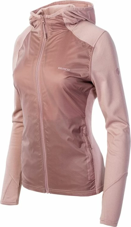 Duks s kapuco za ženske Iguana, rožnat