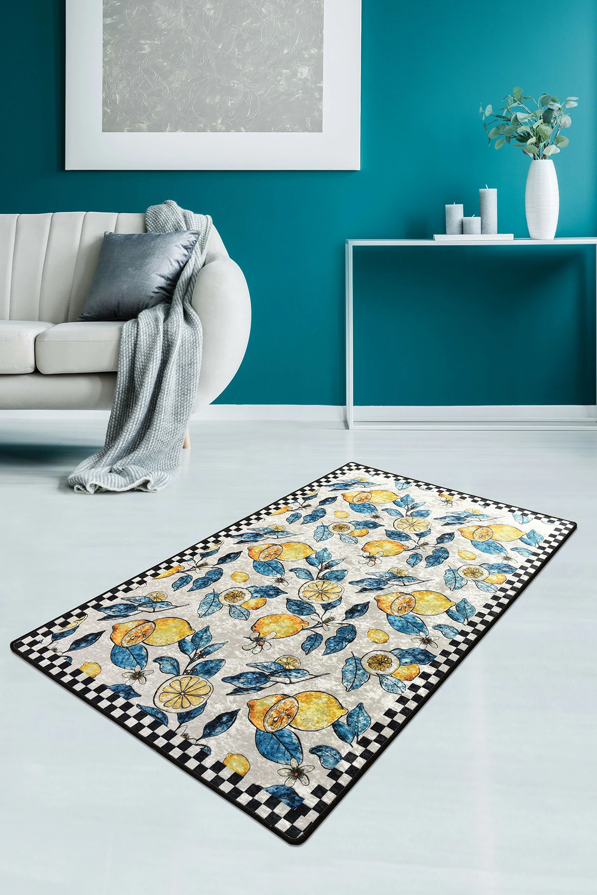 Preproga za hodnik, Conceptum Hypnose, limona, 80x150 cm