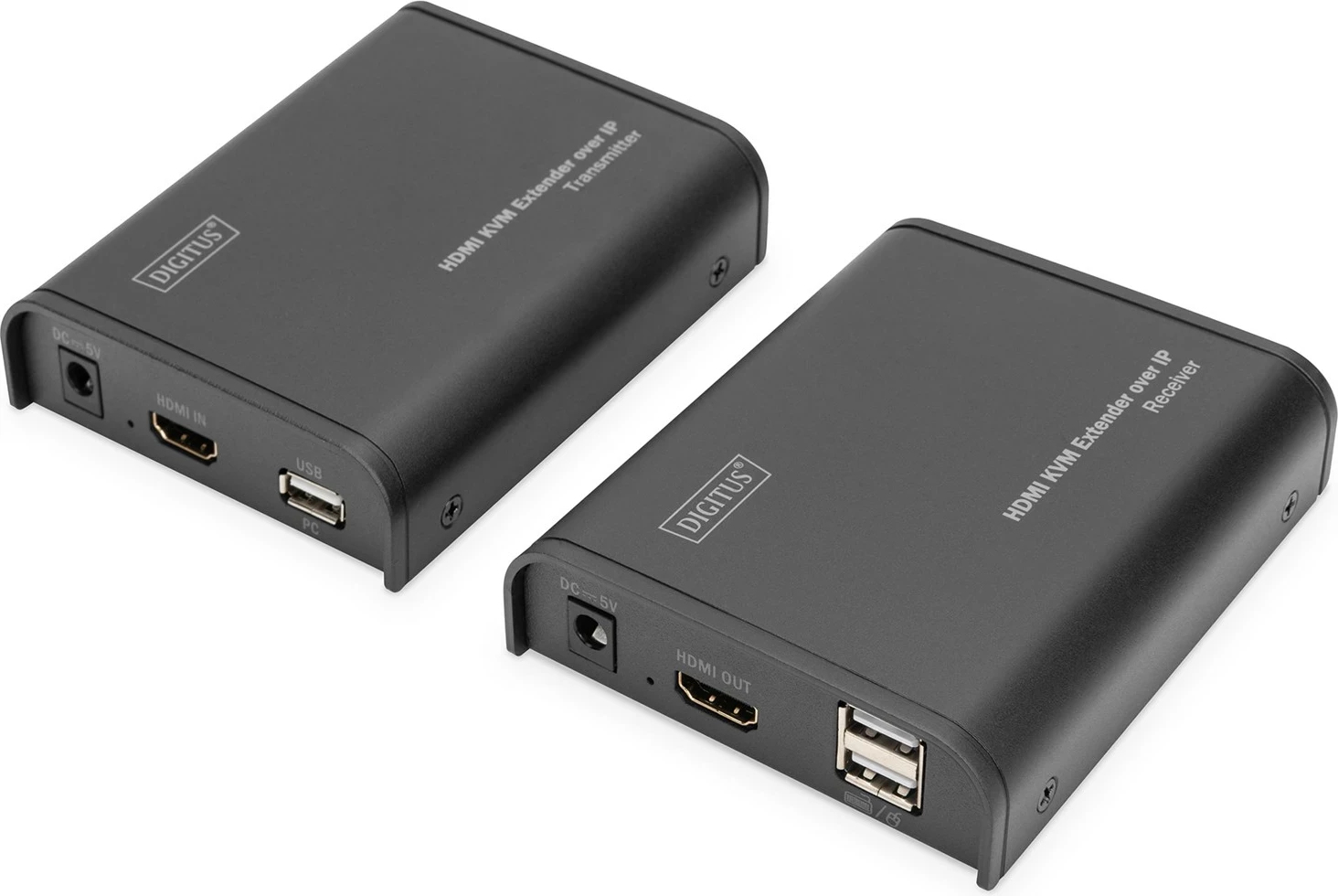 HDMI KVM IP razširje, Digitus DS-55202, aluminij
