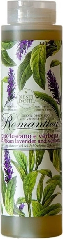 Gel za prhanje Romantic Lavanda in Verbena Nesti Dante, 300 ml