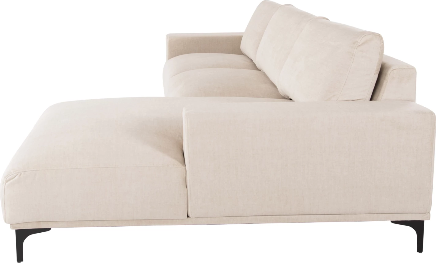 Kotna sedežna garnitura (desna) NOA FH3278.01R iz ecru tkanine 288x90-157x67-80H cm.