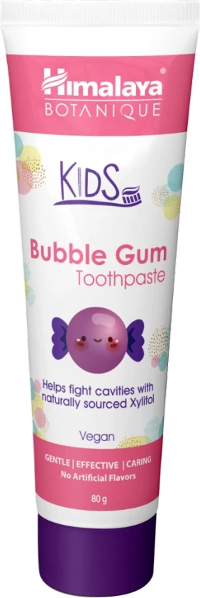 Zobna pasta za otroke Himalaya Botanique Kids Bubble Gum, 80 g