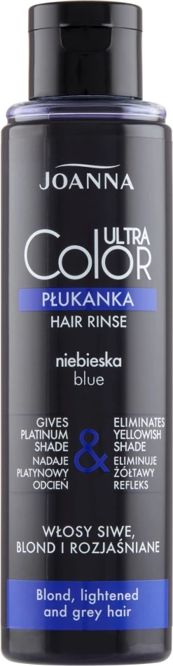 Barvni izpiralec za lase za ženske Joanna Ultra Color System Blue, 150 ml