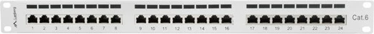 Patch panel, 24 vrat, 1U, kategorija 6, siv Lanberg PPS6-1024-S