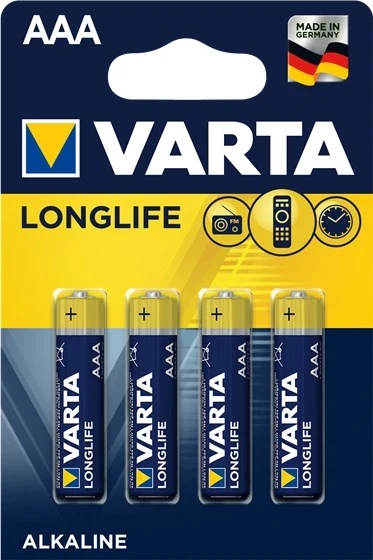 Baterija Varta 4103 AAA alkalna, 4 kosa