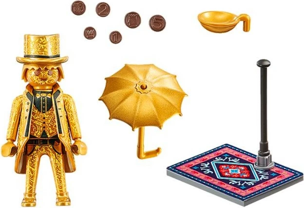 Figura uličnega umetnika, Playmobil Special Plus 70377, zlata