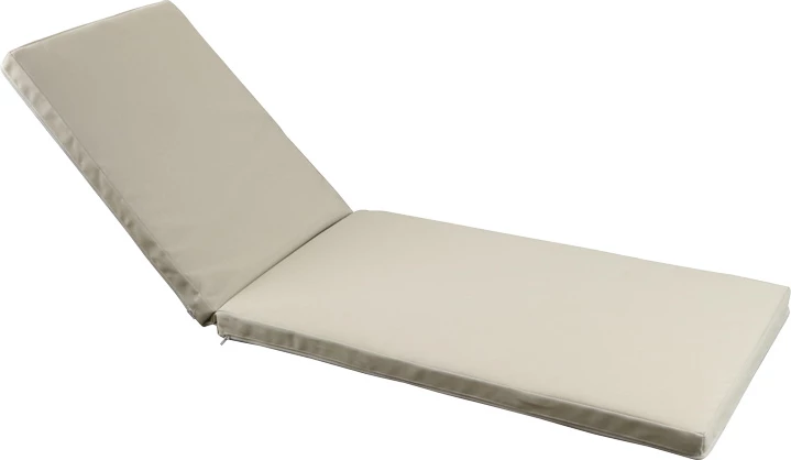 Blazina za ležalnik Vertian, tekstilna, bež, 194x58x7 cm
