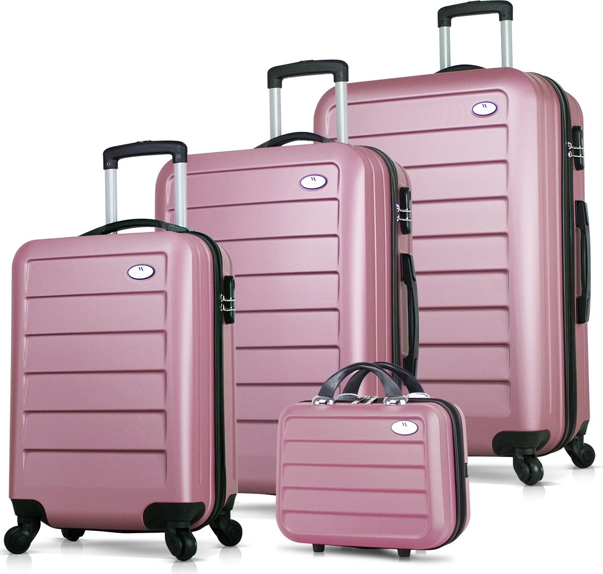 Set kovčkov (4 kosi), rožnato-zlata, Zoozie Bags 8442