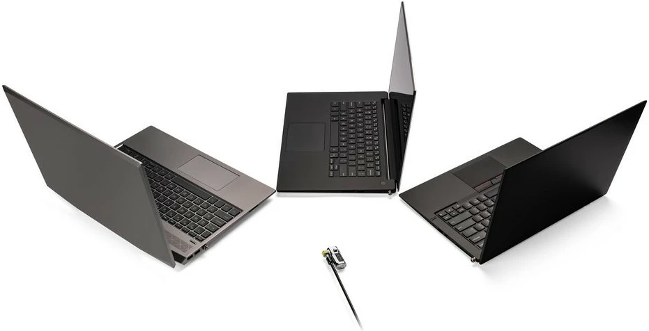 Varnostna ključavnica Kensington ClickSafe 3-v-1, 1,8 m, črna, kovinska