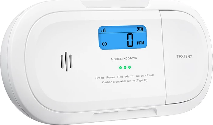 Detektor ogljikovega monoksida (CO) X-Sense XC04-WX z Wi‑Fi 2,4 GHz, elektrokemični senzor, LCD zaslon, alarm ≥85 dB