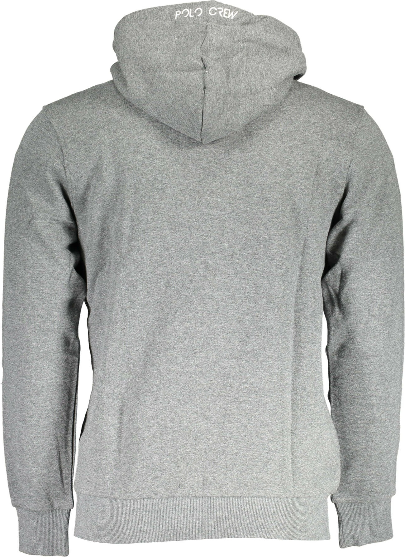 Pulover z zadrgo in kapuco, moški, siv LA MARTINA