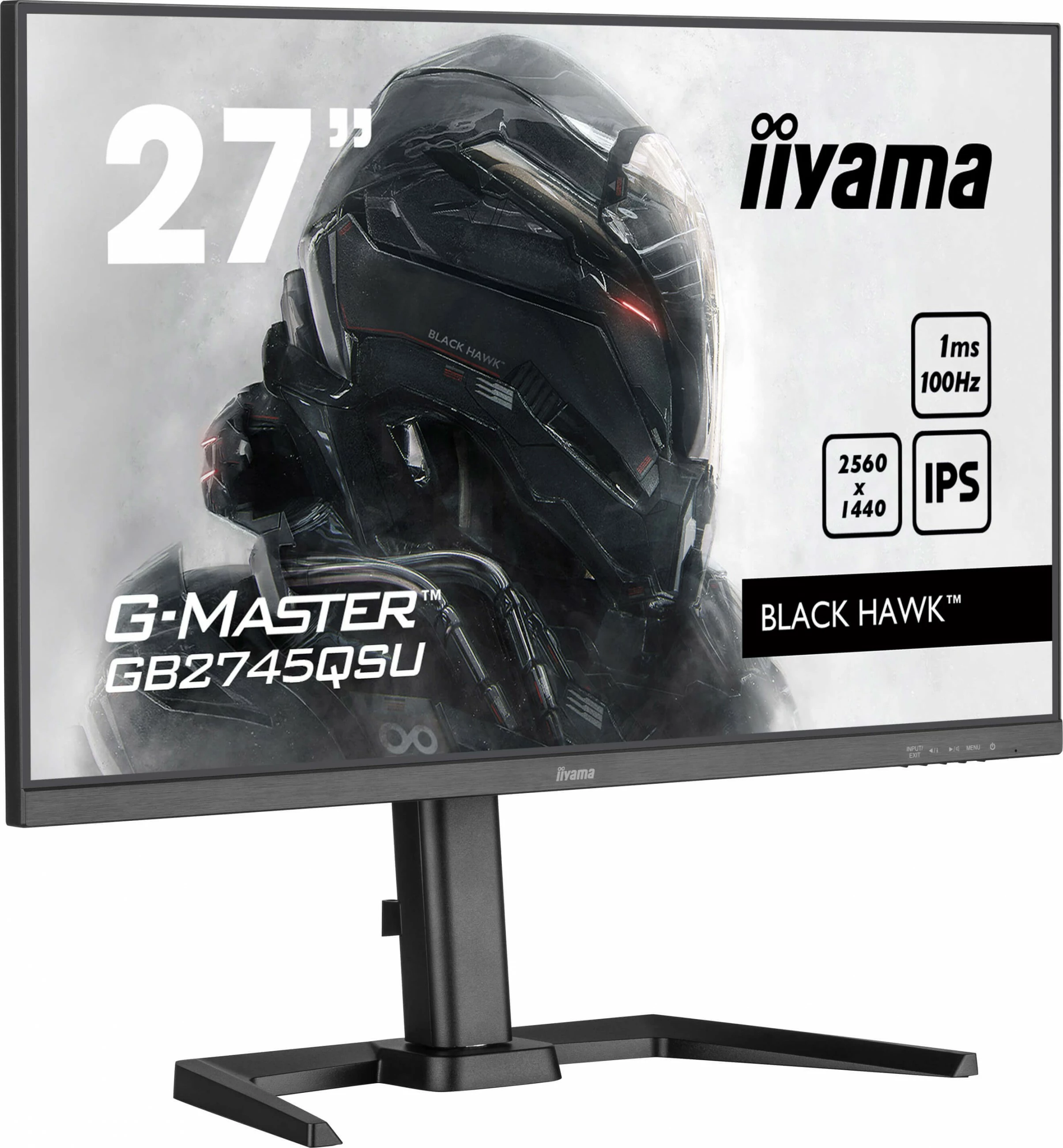 Gaming monitor iiyama G-MASTER GB2745QSU-B2, 27", 2560 x 1440, 1 ms, črn