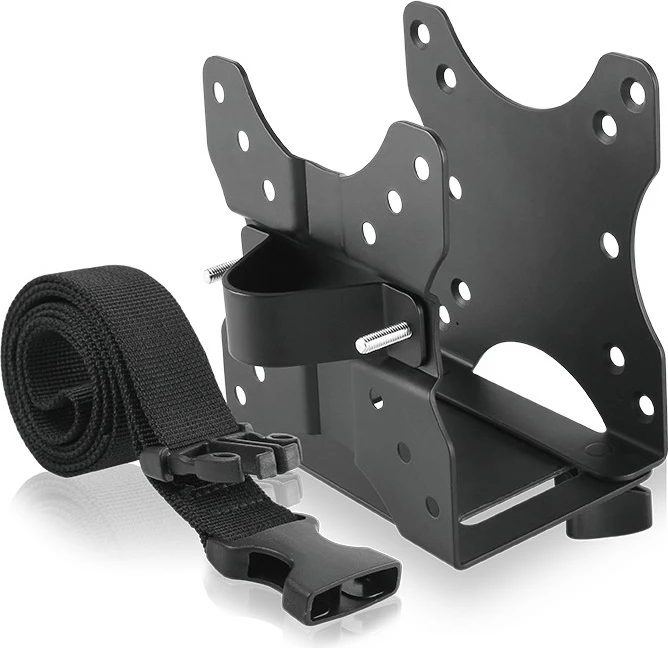 Nosilec za mini PC, ICY BOX IB-MSA102-VM, montaža na mizo, VESA 75x75/100x100 mm, črn