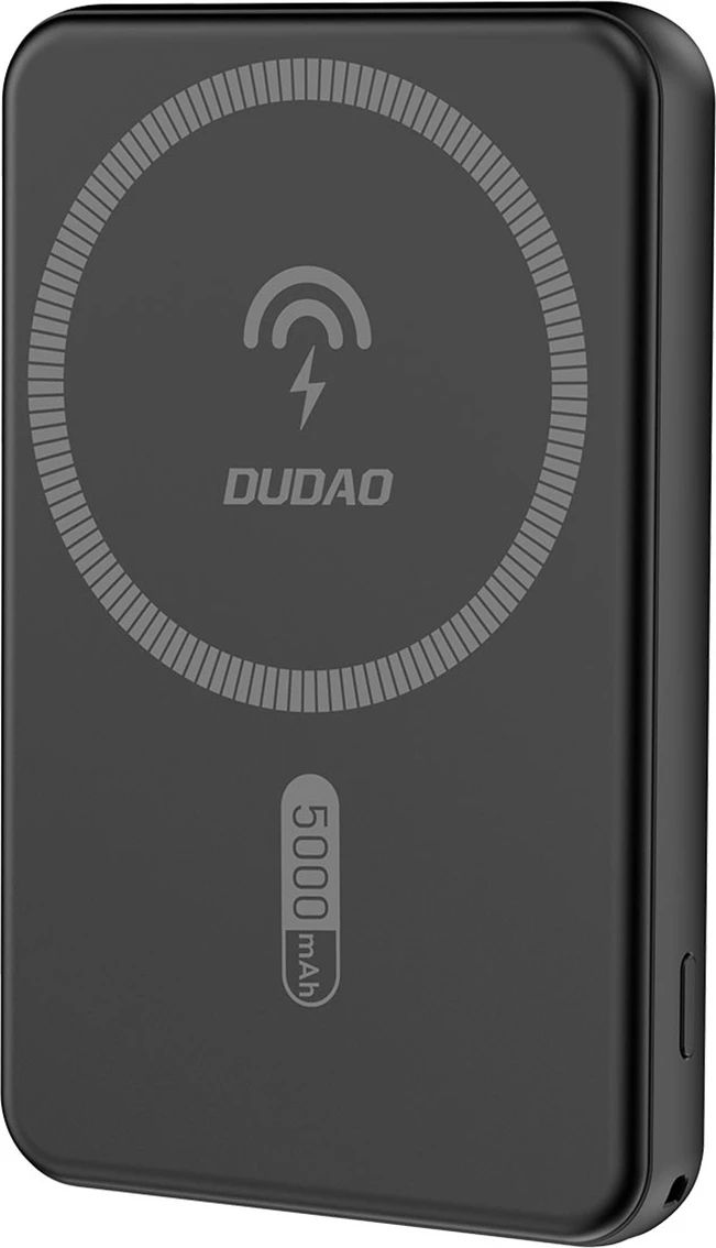 Zunanji akumulators 5000mAh Dudao K14S, MagSafe, USB-C/USB-A, črn