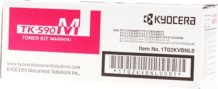 Toner kartuša Kyocera TK-590M (1T02KVBNL0), 5000 strani, standardna, magenta
