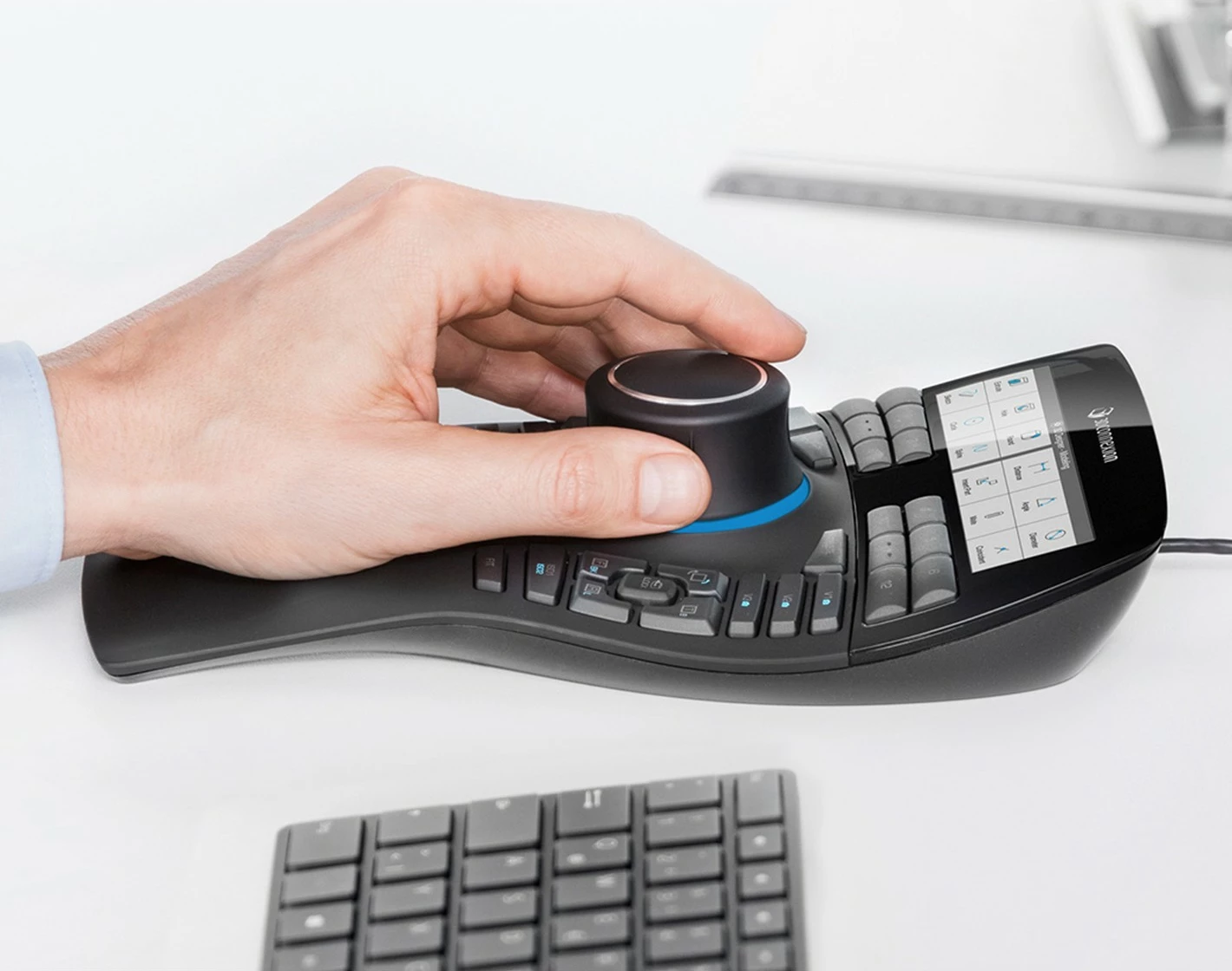 Napredni 3D kontroler SpaceMouse Enterprise Kit 2 3Dconnexion, RF brezžični + USB Type-A, 6DoF, črn