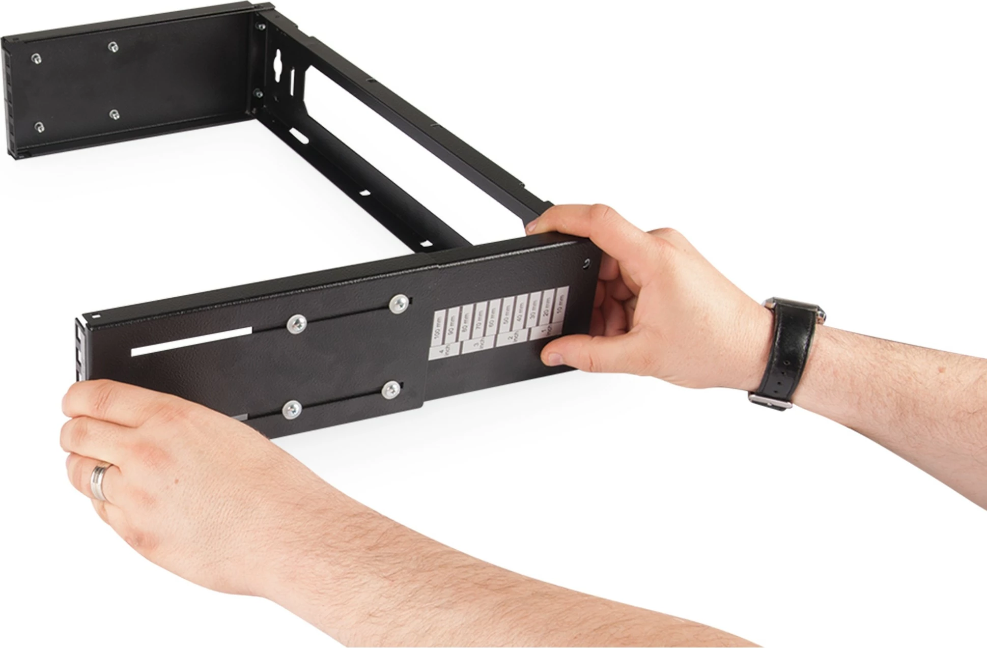 Stenski rack 4U, 19 inch, črn Digitus