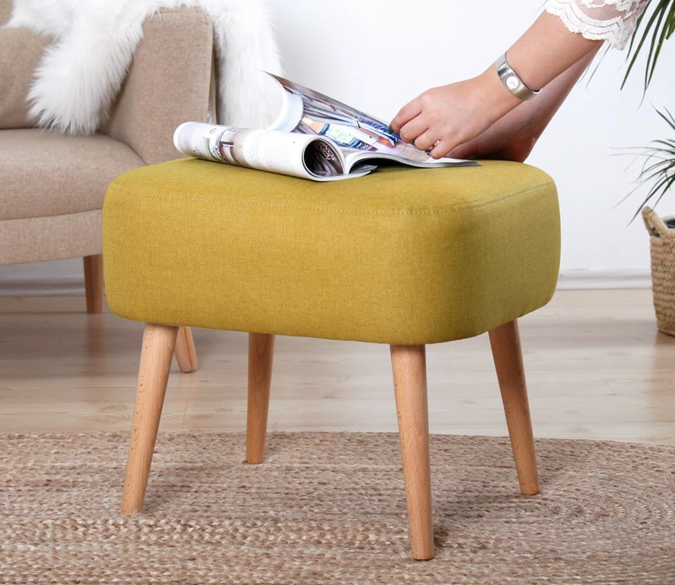 Tabure boho Atelier del Sofa Parrot, rumena