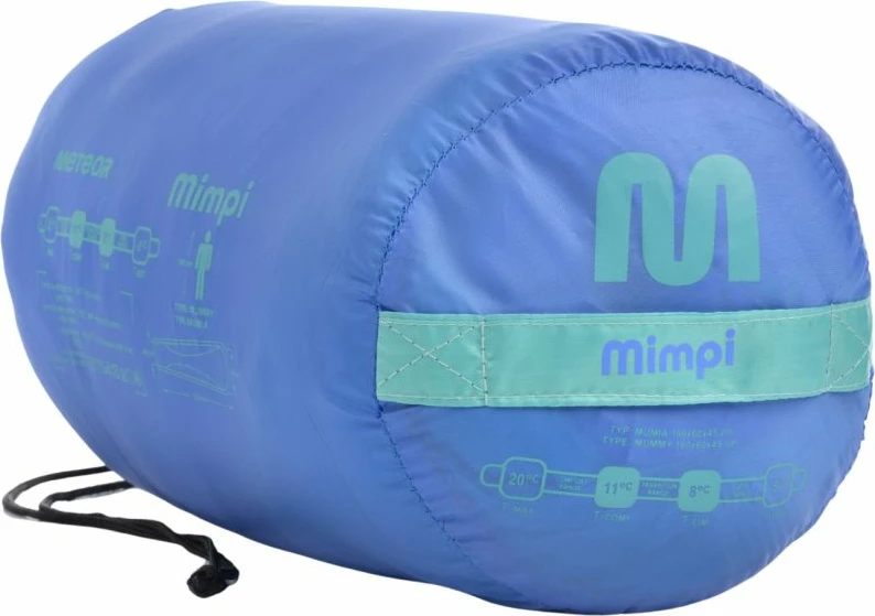 Spalna vreča Meteor za otroke, modro-zelena