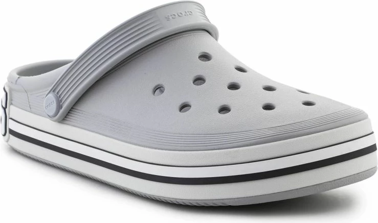 Udobne natikače Crocs Off Court Logo Clog, sivi/srebrni, unisex