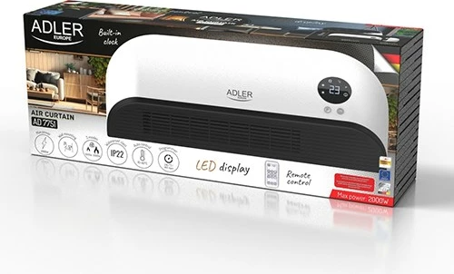 Zračna zavesa Adler AD 7751, 2000 W, bela/črna