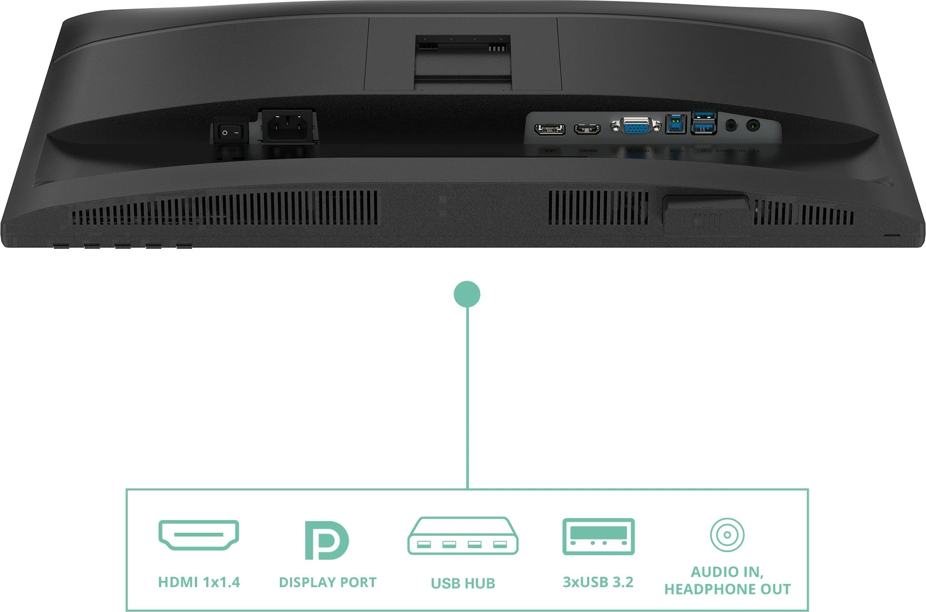 Monitor 23,8-palčni (60,5 cm) IPS, HDMI, DP, DVI, USB hub, črn — AOC 24P4U