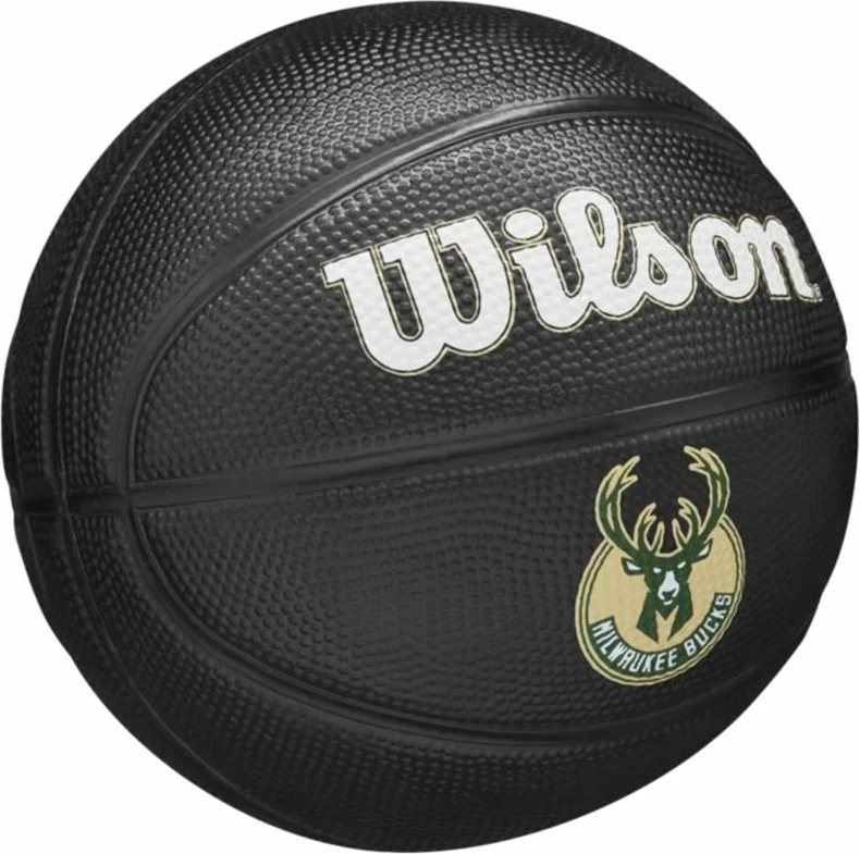 Košarkarska žoga za otroke Wilson Team Tribute Milwaukee Bucks, črna