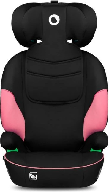 Otroški avtosedež Lionelo Lars i-Size za otroke, 100–150 cm, 15–36 kg, črno/rožnat