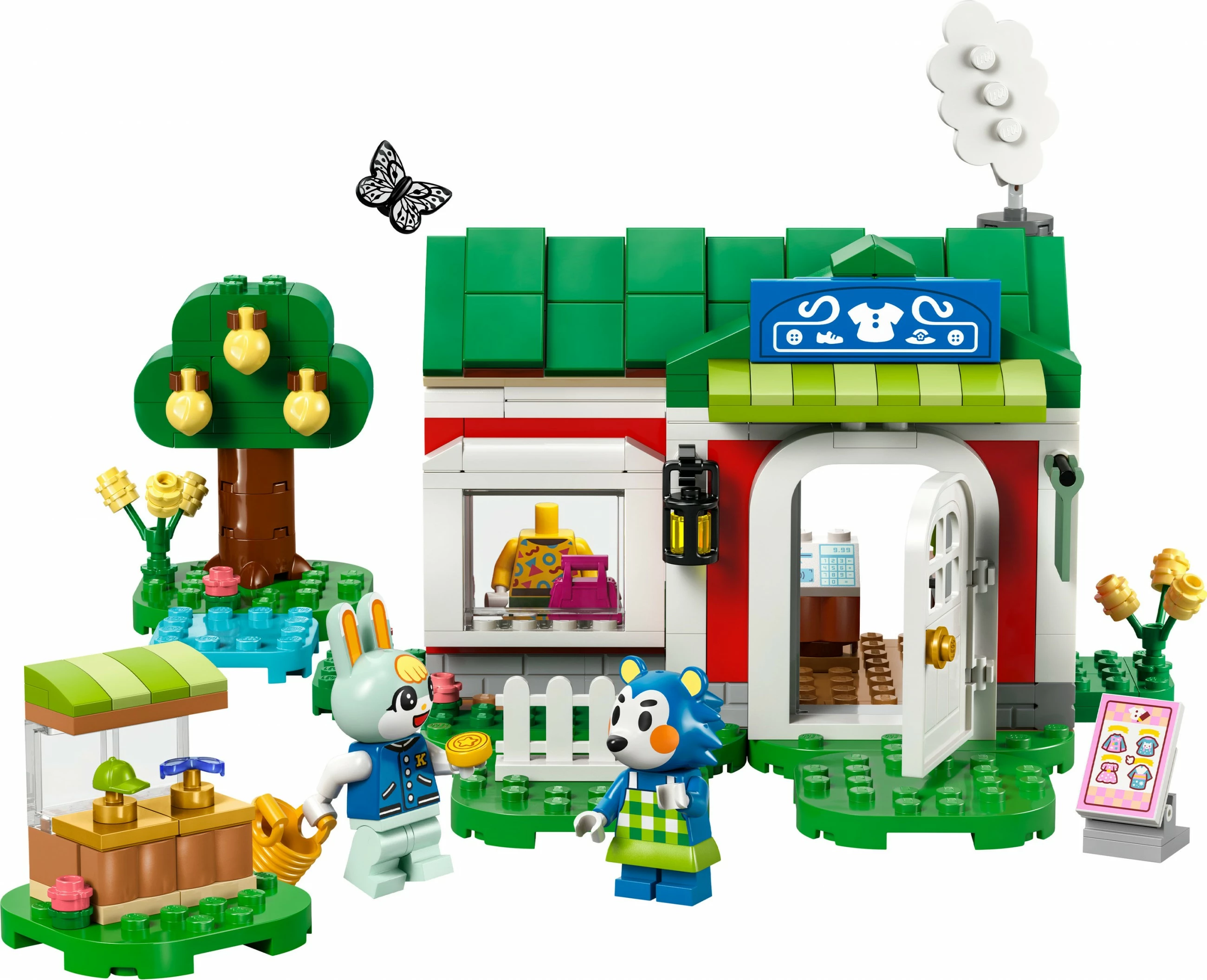 Set gradnje Animal Crossing 77055, 322 kosov, večbarven