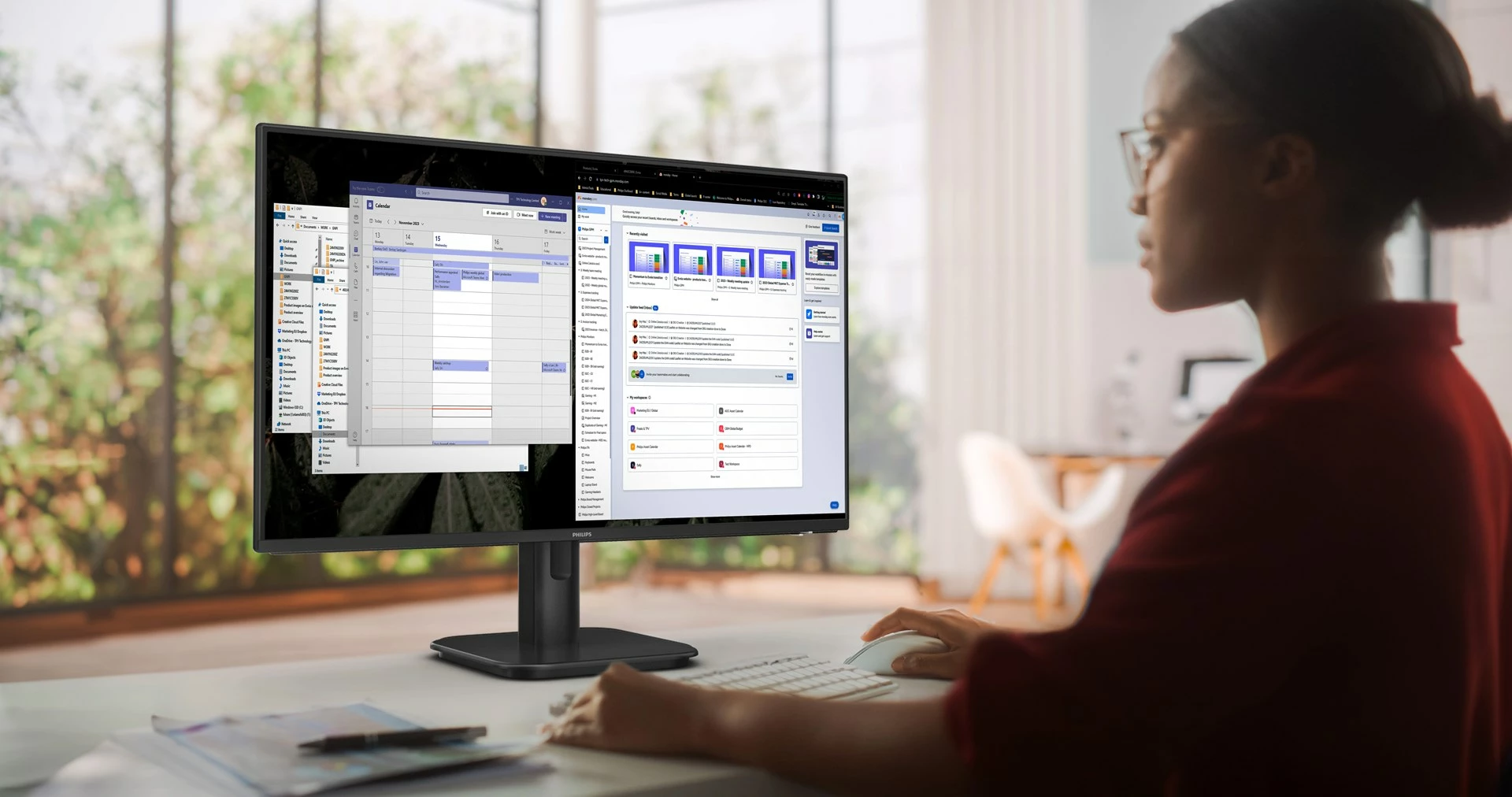 27" 4K Ultra HD IPS zaslon, Philips 27E1N1800A/00, črn