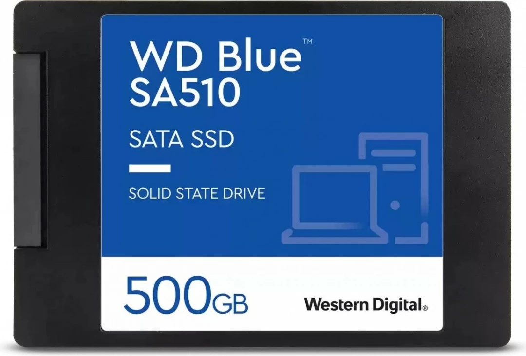 SSD 500 GB, 2,5-palčni, SATA, črn, Western Digital WD Blue SA510