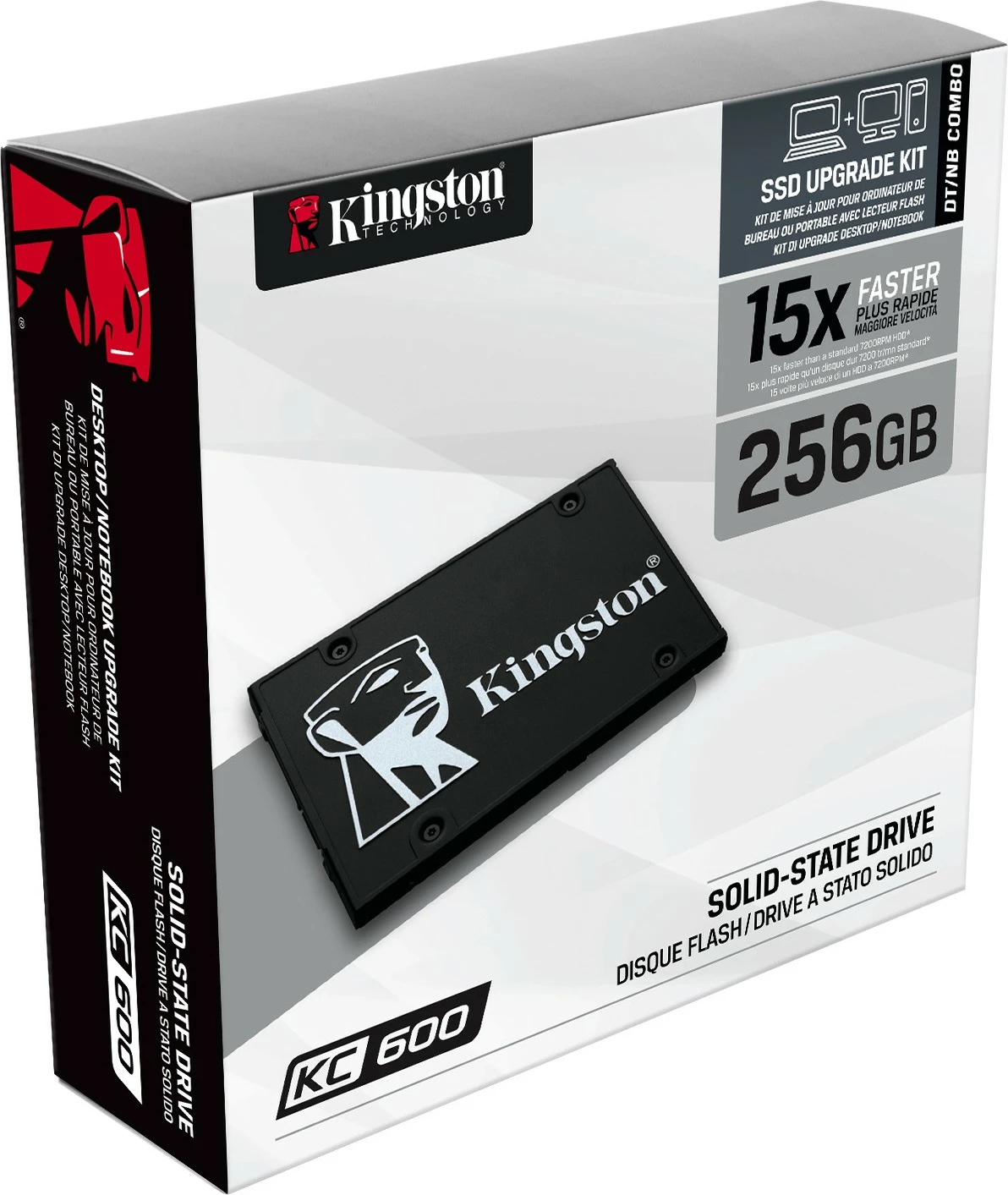 SSD 256 GB Kingston KC600, 2,5", 550 MB/s