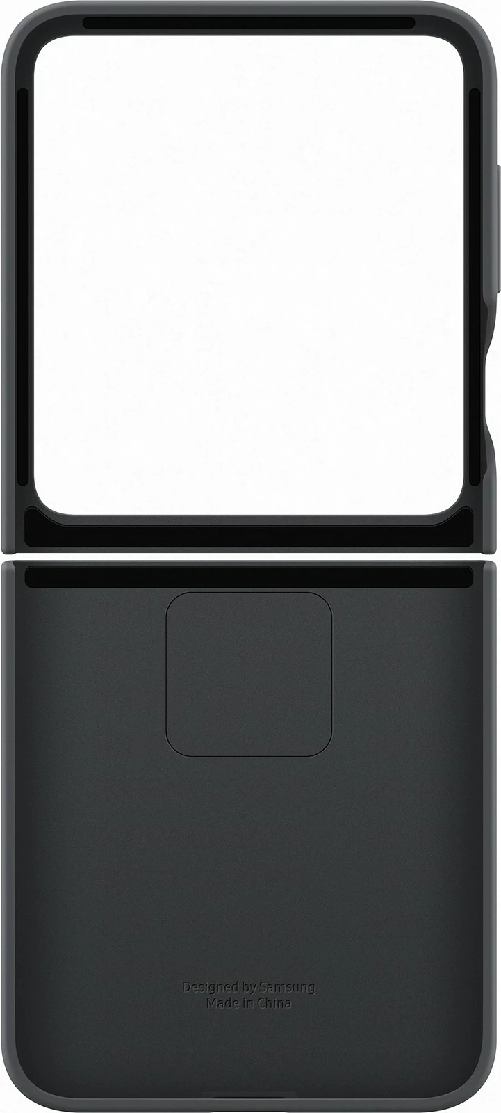 Ovitek iz silikona za Samsung Galaxy Flip7 FE, črn