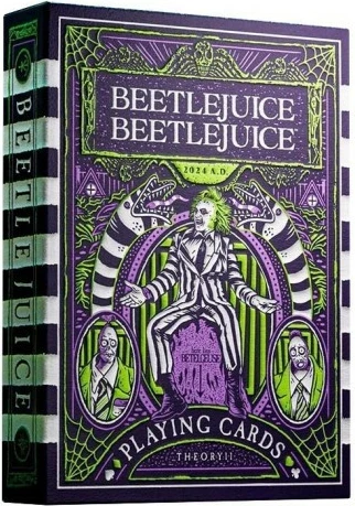 Igralne karte z motivom filma Beetlejuice, Bicycle Theory 11, zelena/vijolična