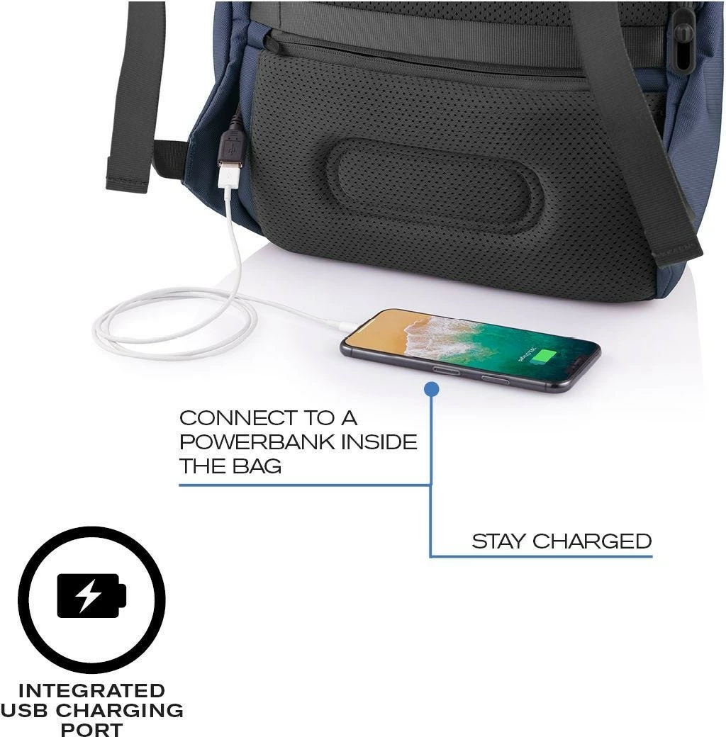 Prostorna nahrbtnik za prenosnik 15,6", XD DESIGN BOBBY SOFT, 13–16 L, temno moder