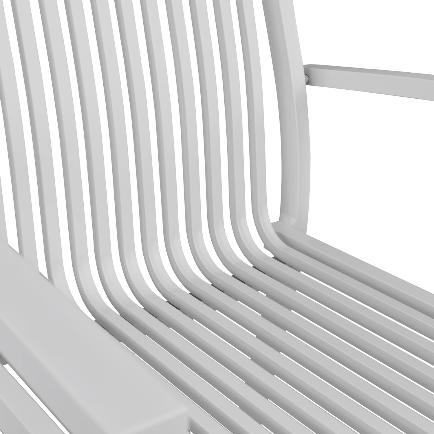 Aluminijasti naslanjač BRONCA bel FH5130.01 54,2x59x83,5 cm