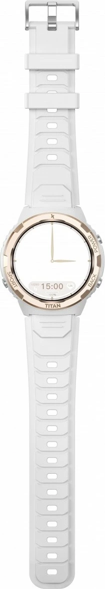 Pametna ura Maxcom FW100 Titan Valkiria, 1,3" AMOLED, Bluetooth, bela