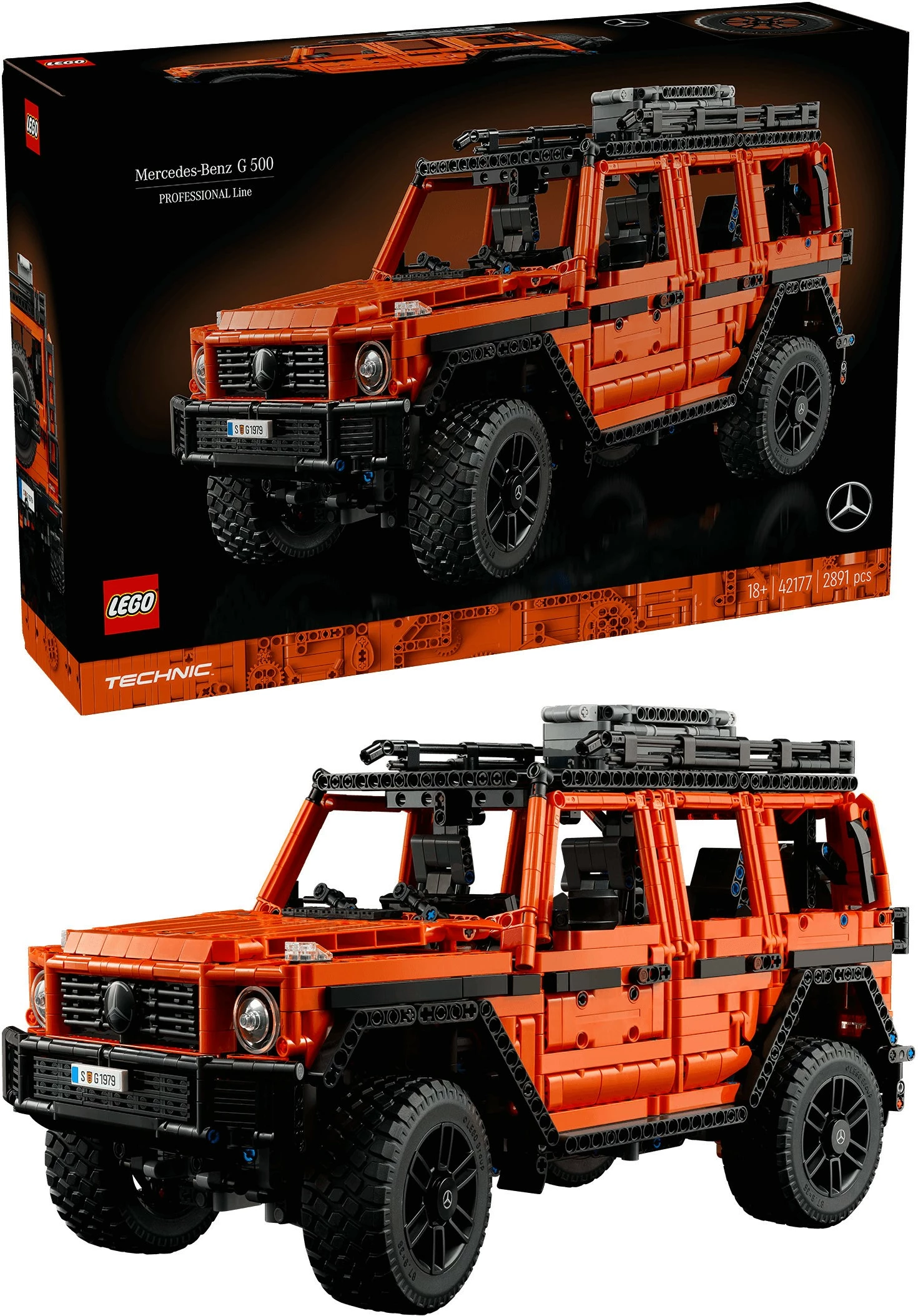 Komplet za sestavljanje Mercedes-Benz G 500, 2891 delov, večbarven - LEGO