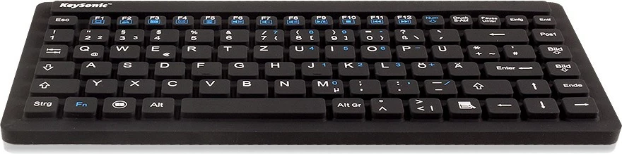Mini industrijska tipkovnica KeySonic KSK-3230IN, z USB kablom, QWERTZ, črna